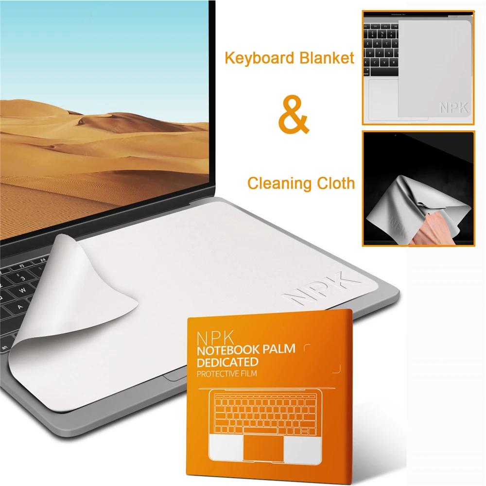 Dustproof Protective Film Notebook Palm Keyboard Blanket Cover Laptop Screen Cleaning Cloth For MacBook Pro 13/15/16 Inch