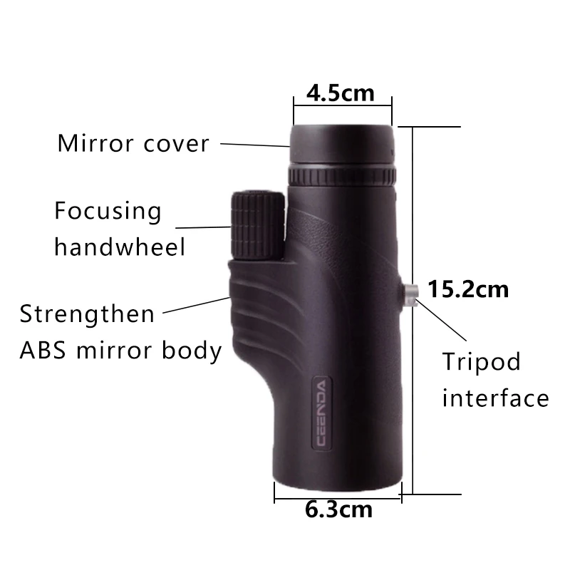 Powerful 10X42 Monocular HD Telescope for Camping Bird-watching day and night