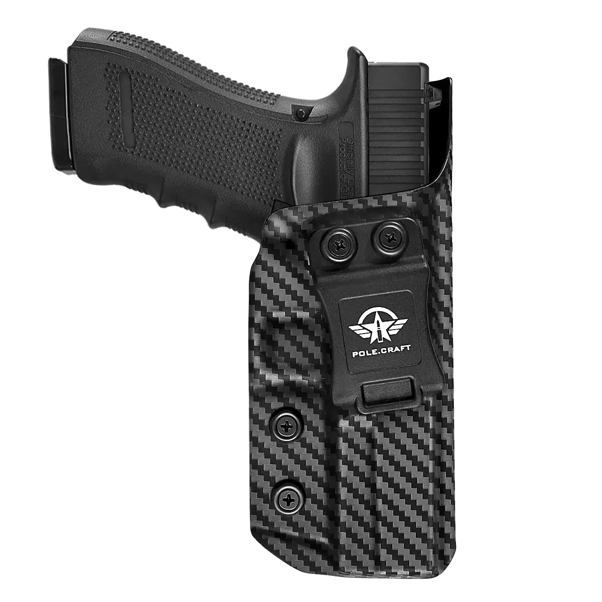 

Glock 17 Holster, Carbon Fiber Kydex Holster IWB for Glock17 / Glock 22 / Glock 31 (Gen 3 4 5) Pistol - Inside Concealed Carry