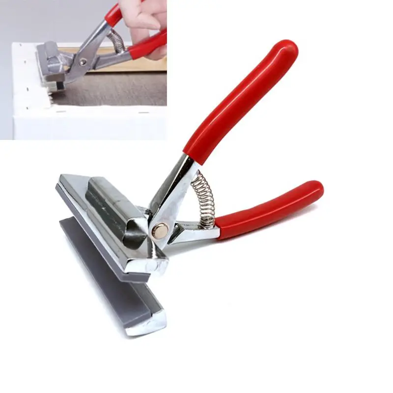 

12cm Oil Painting Pliers Clamp with Red Handle Stretched Canvas Cloth Fabric Wide Jaw Stretch Tool for Advertising Print