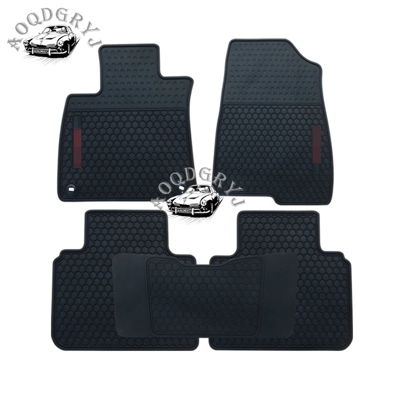 

Car Styling 5PCS set Car Internal waterproof rubber Floor Foot Mats Carpet fit For Honda accord 2018-2019