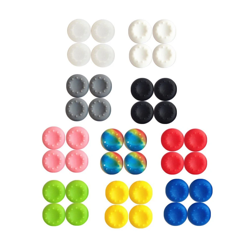 10 pz/set di gomma tappo in Silicone levetta levetta levetta analogica custodia pelle Joystick impugnature per PS4 PS3 PS2 XBOX 360