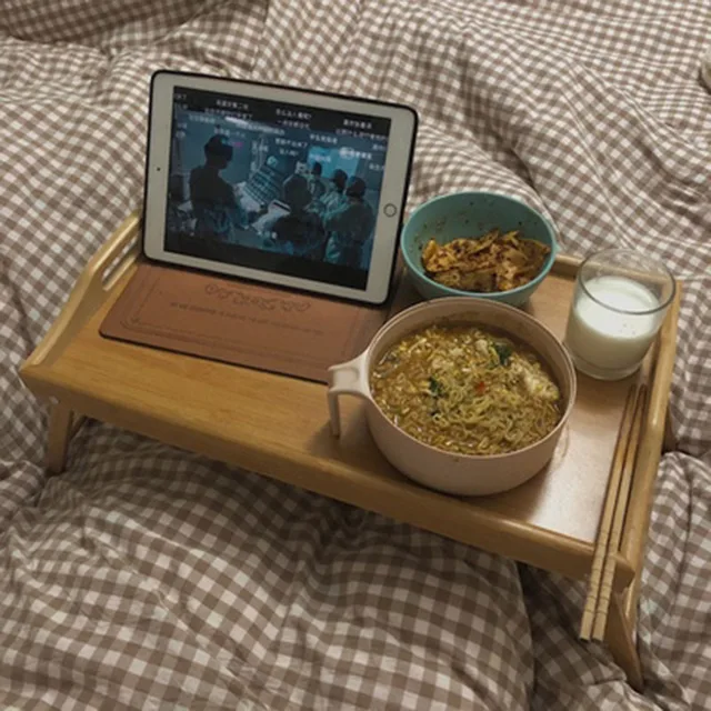 50cm Computer Desk Window Table Foldable Laptop Stand Breakfast Plate Bed Tray Cozy Bedside Bay Room Desks Bedroom Furniture 5