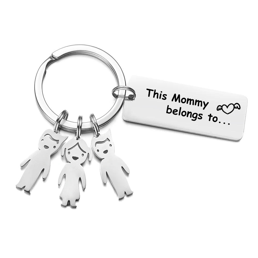 Personalized Keychain Key-Ring Drive Couple Gifts Save Letter Stainless Steel Family Date Name Bother Key-Chain Jewelry