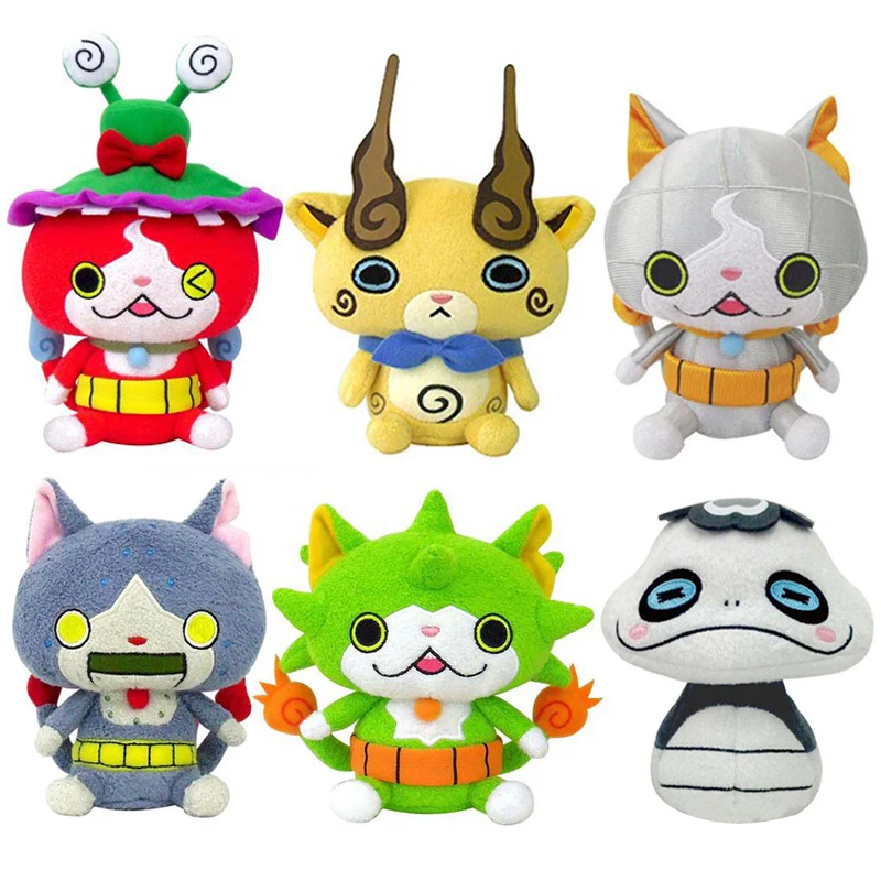 Japan Anime Yokai Watch Jibanyan Cat Series Collection Mini Plush Stuffed Doll Toy Boys Children Gifts 15cm