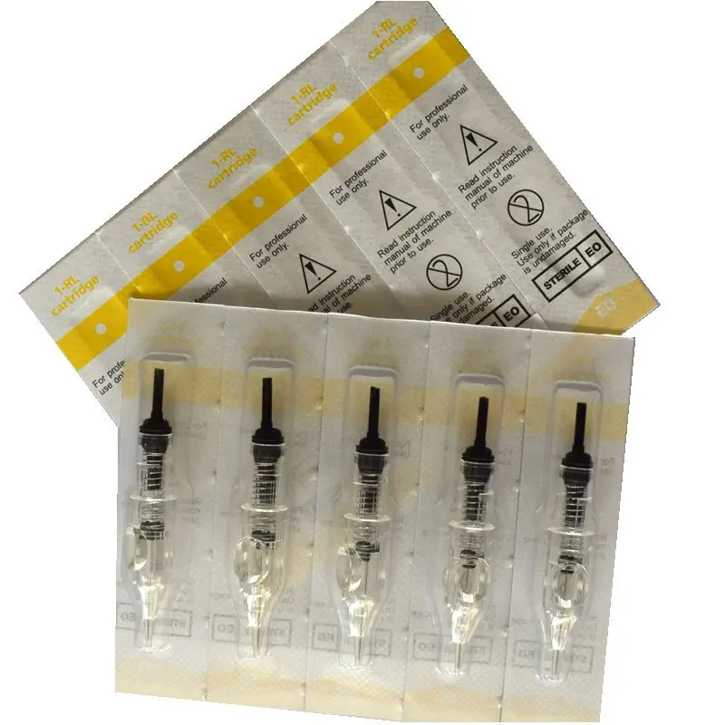 Boermeize-agujas de tatuaje Revolution, 10 piezas, maquillaje permanente, Kit de máquina para cejas, 1R, 0,4/0,3/0,25mm