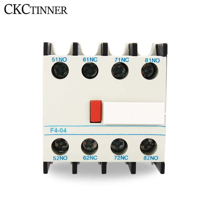 Auxiliary Contact for CJX2 LC1-D AC Contactor LA1-DN22 LA1-DN11 F4-02 F4-11  F4-22 F4-11 F4-31 Contactor block 4 Poles 2NO+2NC