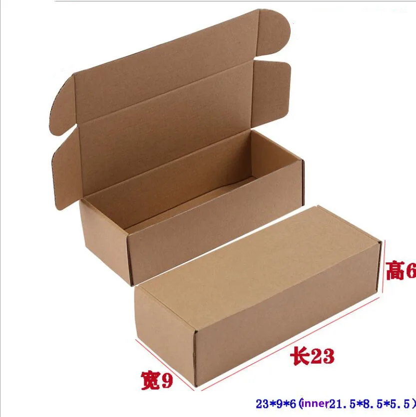 Brown Corrugated Paper Box Aircraft Carton Gift Packing Box Sock Package Hard Paper Gift Box Thicken 10pcs/lot