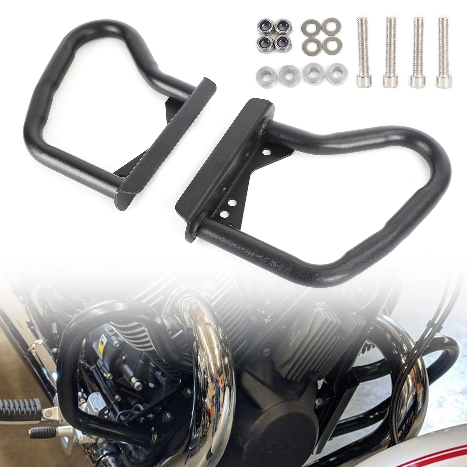 

Topteng Engine Guard Frame Crash Bumper Protector For Moto Guzzi V7 II V7III V9 Series Motorcycle Accessories