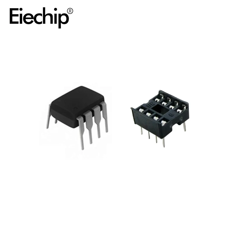 20-50pcs NE555 IC 555 & 8 Pin DIP Sockets (10 each) ic ne555 and Sockets DIP8 diy for arduino starter kit