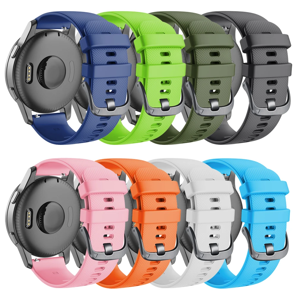 Silicone Watchband for Garmin Venu 2 Vivoactive 4 Strap Sport Bracelet Watch Band 22mm Replacement Smartwatch Wristband correa