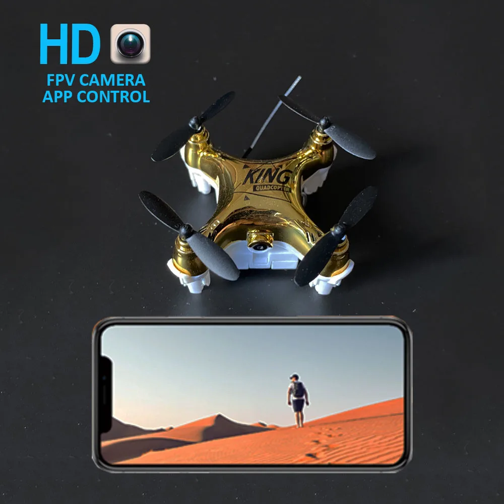 4K Mini Drone With HD Camera Hight Hold Mode RC Quadcopter RTF WiFi FPV pocket Helicopter Kid's Toys VS 901H e58 DRONE