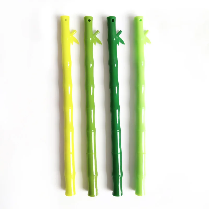 50PCS South Korea Fresh-Love 0.5mm Black Bamboo Joint Ball Pen Students Prizes Imitation Bamboo Gel Pen Stationery