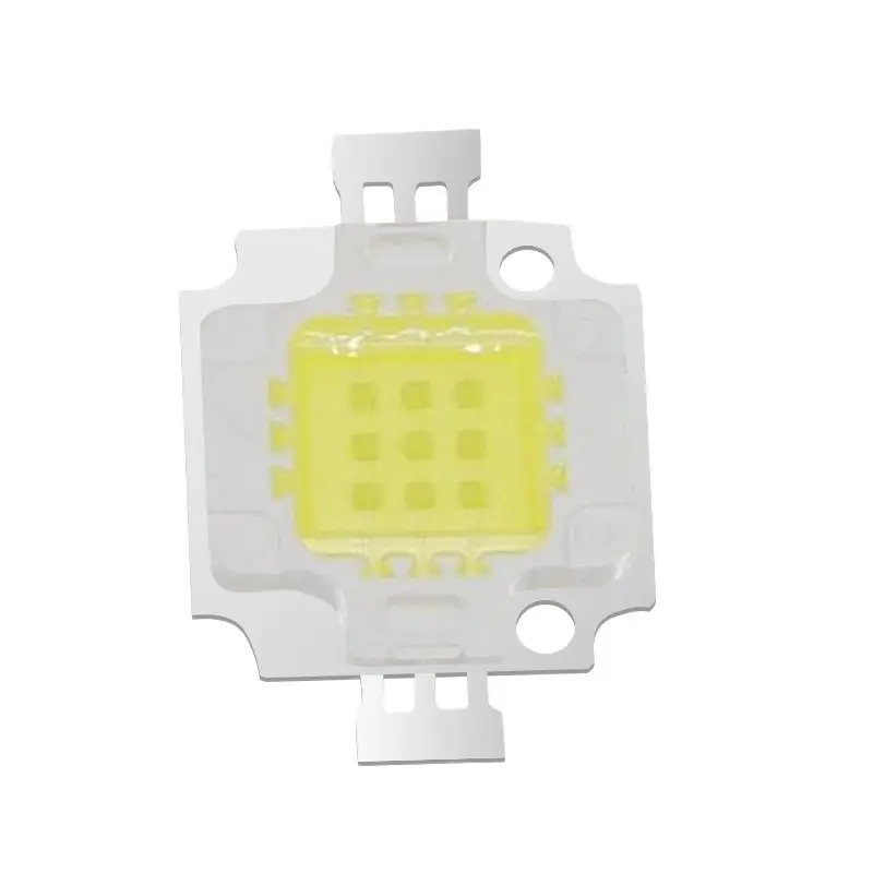 10W LED cob chip White 6000k/Warm 3000k High power Lamp floodlight 900mA 9.0-12.0V 1000-1100LM 45mil chips 10PCS