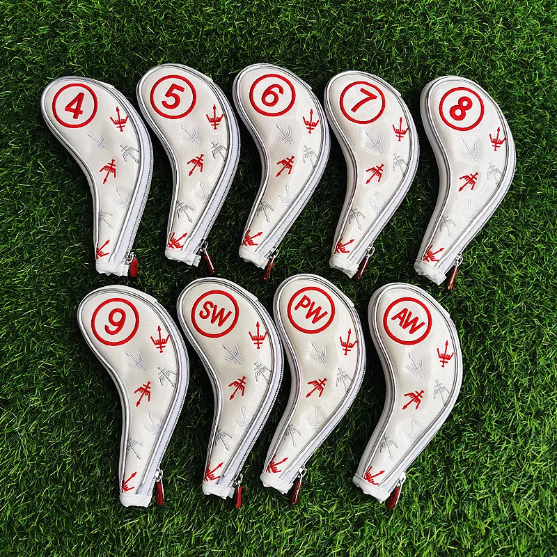 George spirit golf club head cover, iron club protective cover, high-quality PU plus velvet iron cover, 456789APS, 9pcs