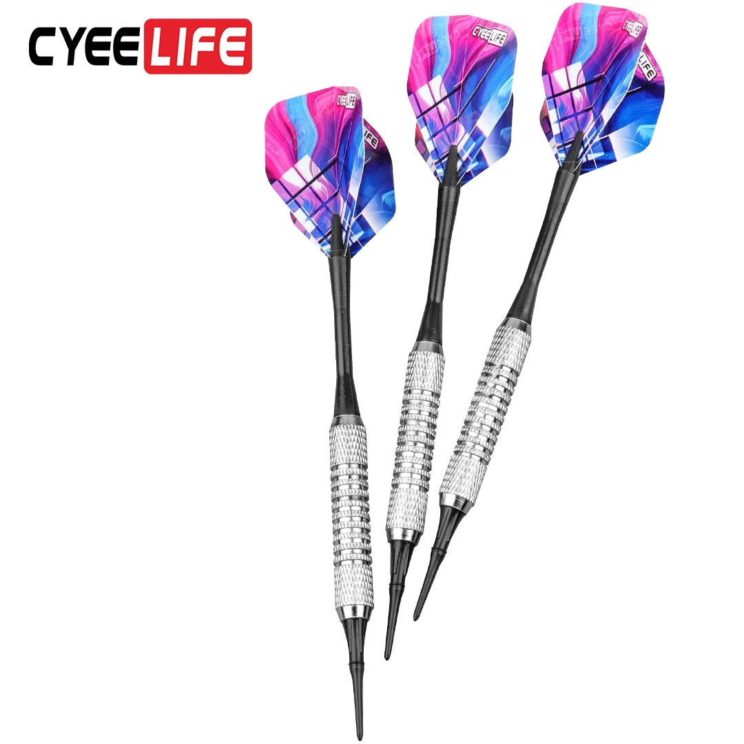 CyeeLife-18G 소프트 다트 가정용 안전 엔터테인먼트 바, 떨어짐 방지, 전문 다트 