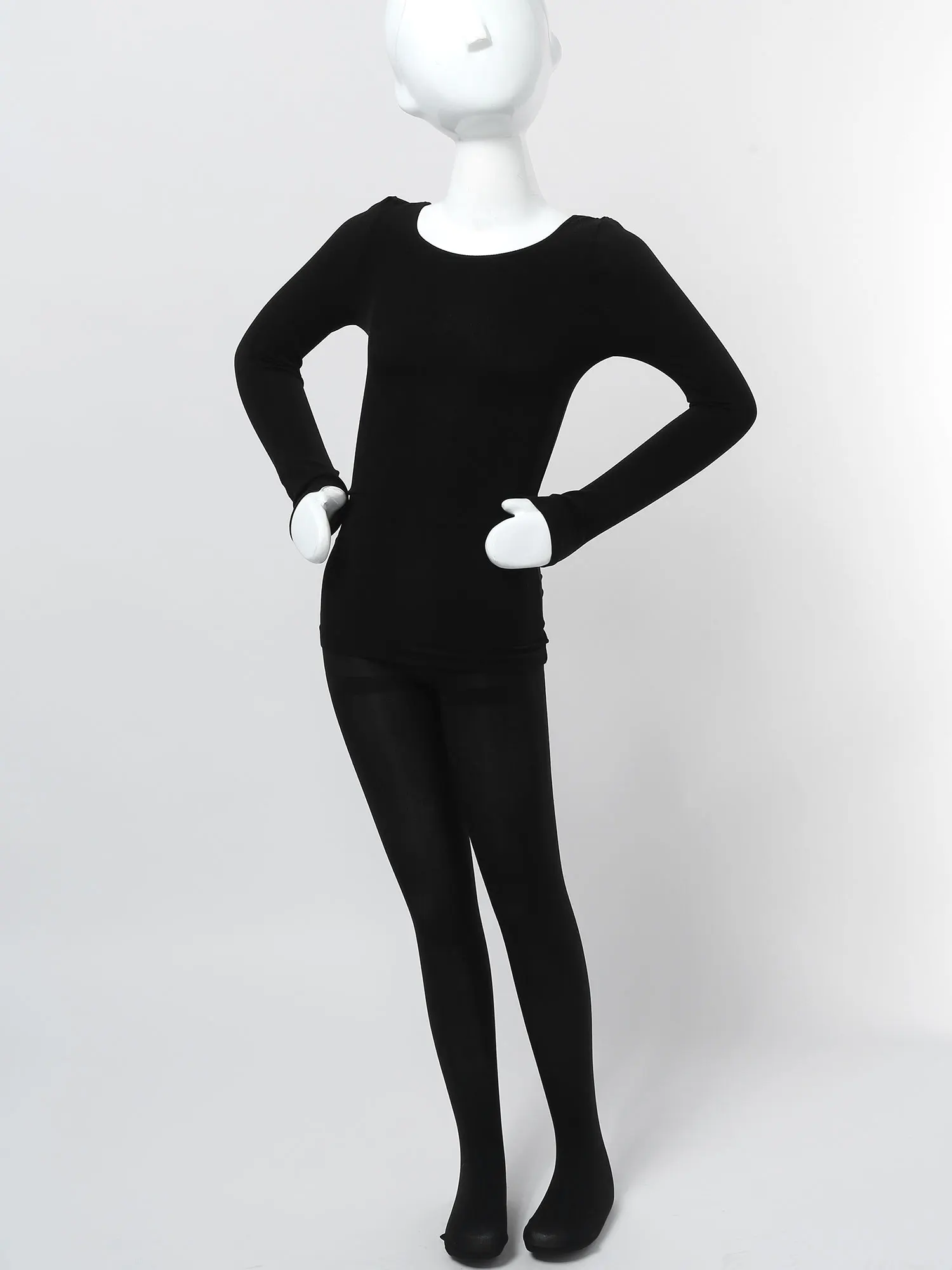 Tenue de gymnastique et de danse pour enfant, tenue à manches longues, survêtement, haut + pantalon, ensemble de sport, automne et hiver