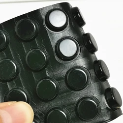 Self-adhesive Silicone Cabinet Bumper Door Stops Anti Slip Rubber Pads Damper Shock Absorber Feet 2 / 64 Grains 12x4mm Black