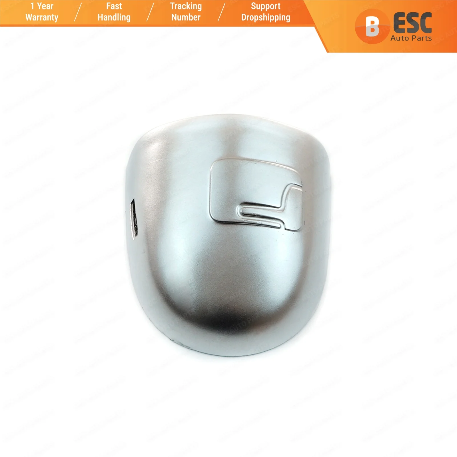 

ESC EDP576 Door Handle Key Hole Cover 8200036411 Silver LEFT for Renault Megane Scenic Clio Laguna Twingo Modus Espace Vel satis