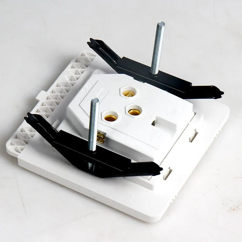 6Pcs Wall Switch Socket Cassette Repairer 86มม.ด้านล่างกล่องสกรูยึดสำหรับกล่องสวิทช์ยึดสนับสนุนRodไฟฟ้าอุปกรณ์เสริม