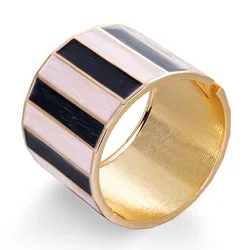 Punk Dripping Oil Alloy Cuff Bangles Bracelets For Women Fashion Jewelry Statement Big Metal Bangle Wholesale