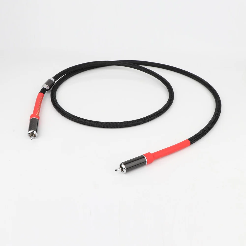 HIFI coaxial cable high-purity copper silver-plated subwoofer cable SPDIF RCA audio output Cable