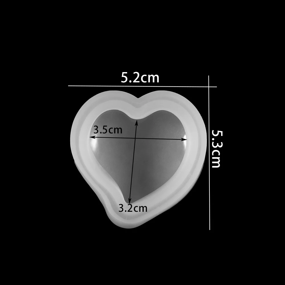 3D Heart Shape Silicone Mold for DIY Jewelry Making