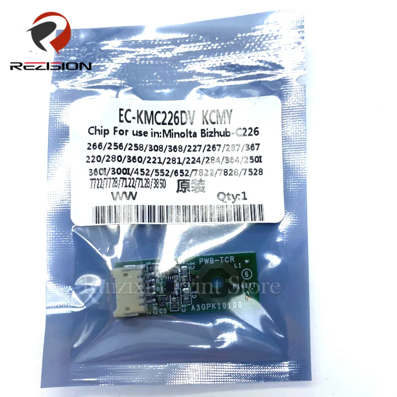 Original Developer Chip For Konica Minolta BH C226 C266 C287 C227 C308 C367 C220 C280 C360 C224 C284 Copier Spare Parts