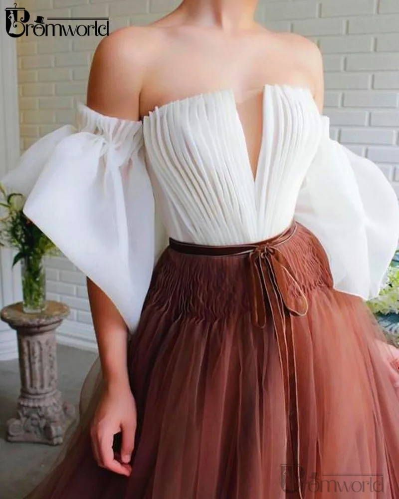 

Elegant Evening Dresses 2022 Sexy Strapless Backless A-Line Tulle Vestidos De Fiesta Long Formal Evening Gown