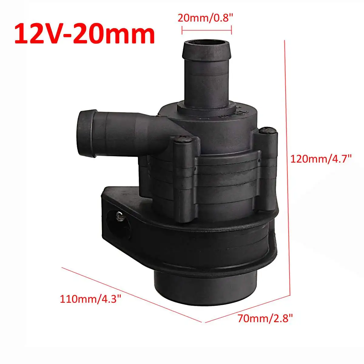 12V 24V 16mm/20mm 2M adjustable speed DC brushless water pump large flow water heater pressurized circulating pump