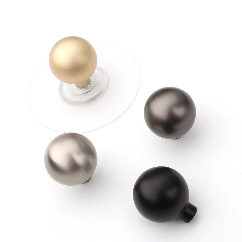 1 PCS Black Spheres in Cupboard Door Handle Gray Gold Silver Metal Zinc alloy Material Small Drawer Handle Furniture Hardware