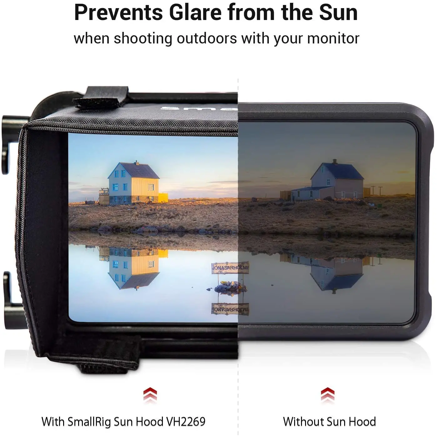 SmallRig Monitor Sun Hood for Atomos Ninja V 5\