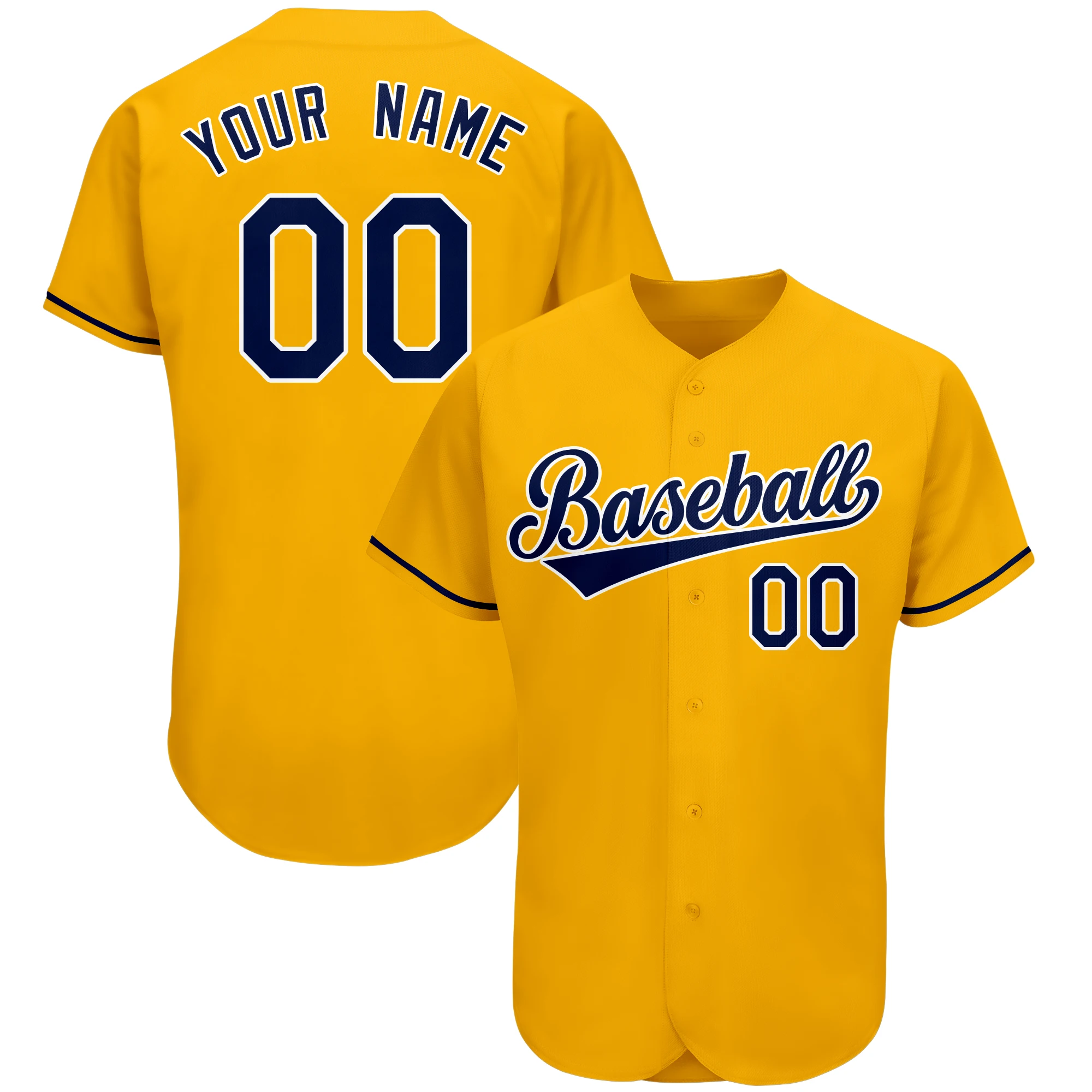 Custom Baseball Jersey Design Classic Shirt Button Down Print Team Name Number Softball Jersey for Men Youth Game Training