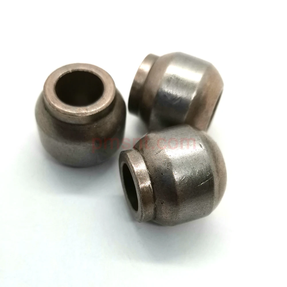 BUJ-556 S17 8x16x15mm Ball Spherical Iron Copper Brass Bronze Bush Sphere Electrical Fan Washing Machine Motor Bearing Bushing