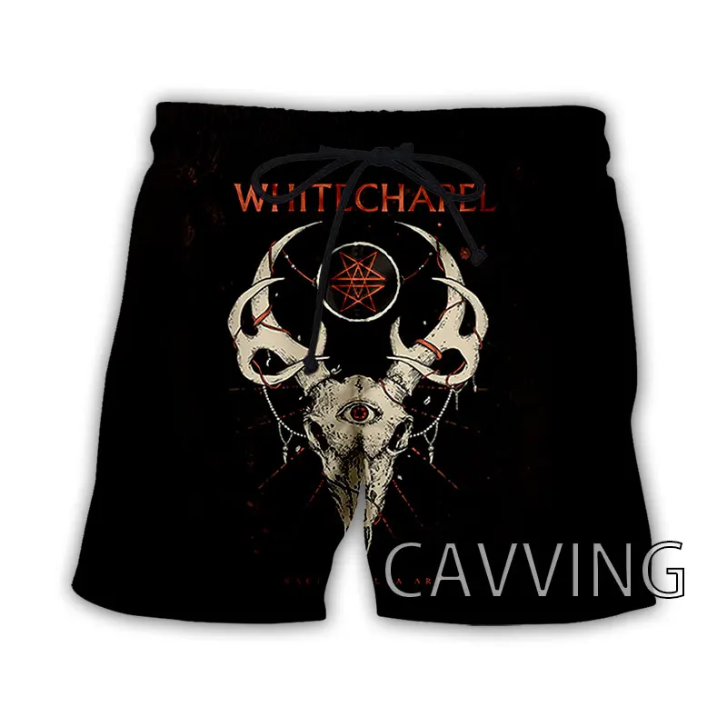 CAVVING 3D Printed  Whitechapel Band  Summer Beach Shorts Streetwear Quick Dry Casual Shorts Sweat Shorts for Women/men