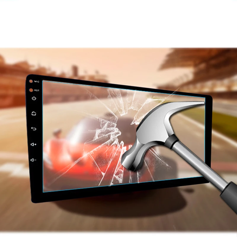 

Fiber Tempered Glass Protective Film Sticker For Car Radio Stereo DVD GPS Touch Full LCD Screen