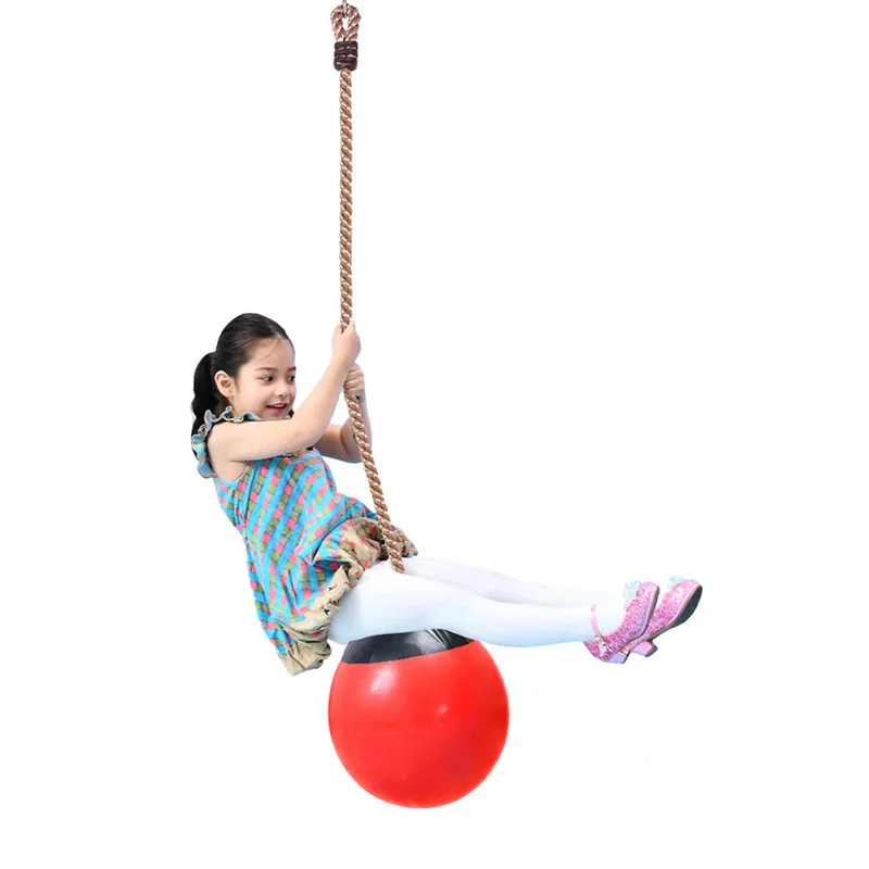 Kids Tuin Swing Bal 38Cm Swing Bal Met Dik Touw Kleuterschool Speeltuin Outdoor Indoor Kinderen Volwassenen Gym Swing