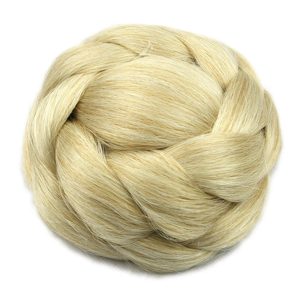 Soowee 6 Colors High Temperature Fiber Synthetic Hair Pieces Accessories Braided Chignon Hair Bun Donut Hairstyle Headwear