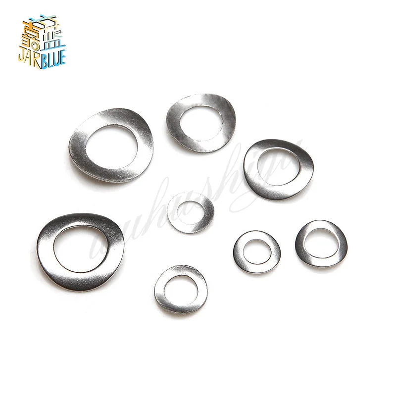 100Pcs DIN137A GB860 M2 M2.5 M3 M4 M5 M6 M8 304 Stainless Steel Curved Washers Wave Spring Washer