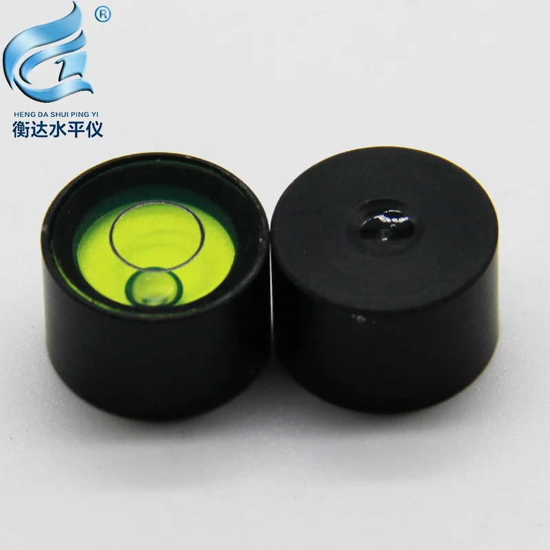High-precision horizontal bubble Round metal bubble level 15*10