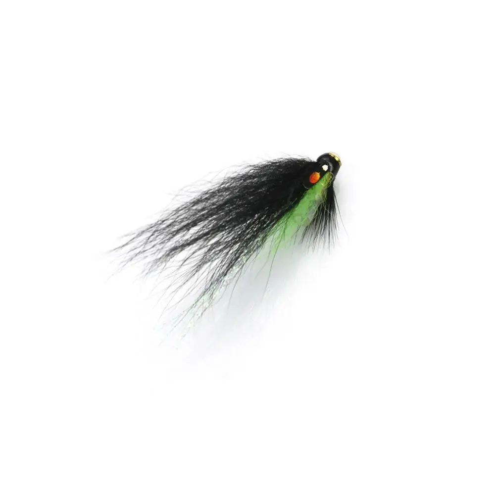 Back Green Butt Loop Bottle Tube Fly Salmon Sea Trout Flies (8-pack)