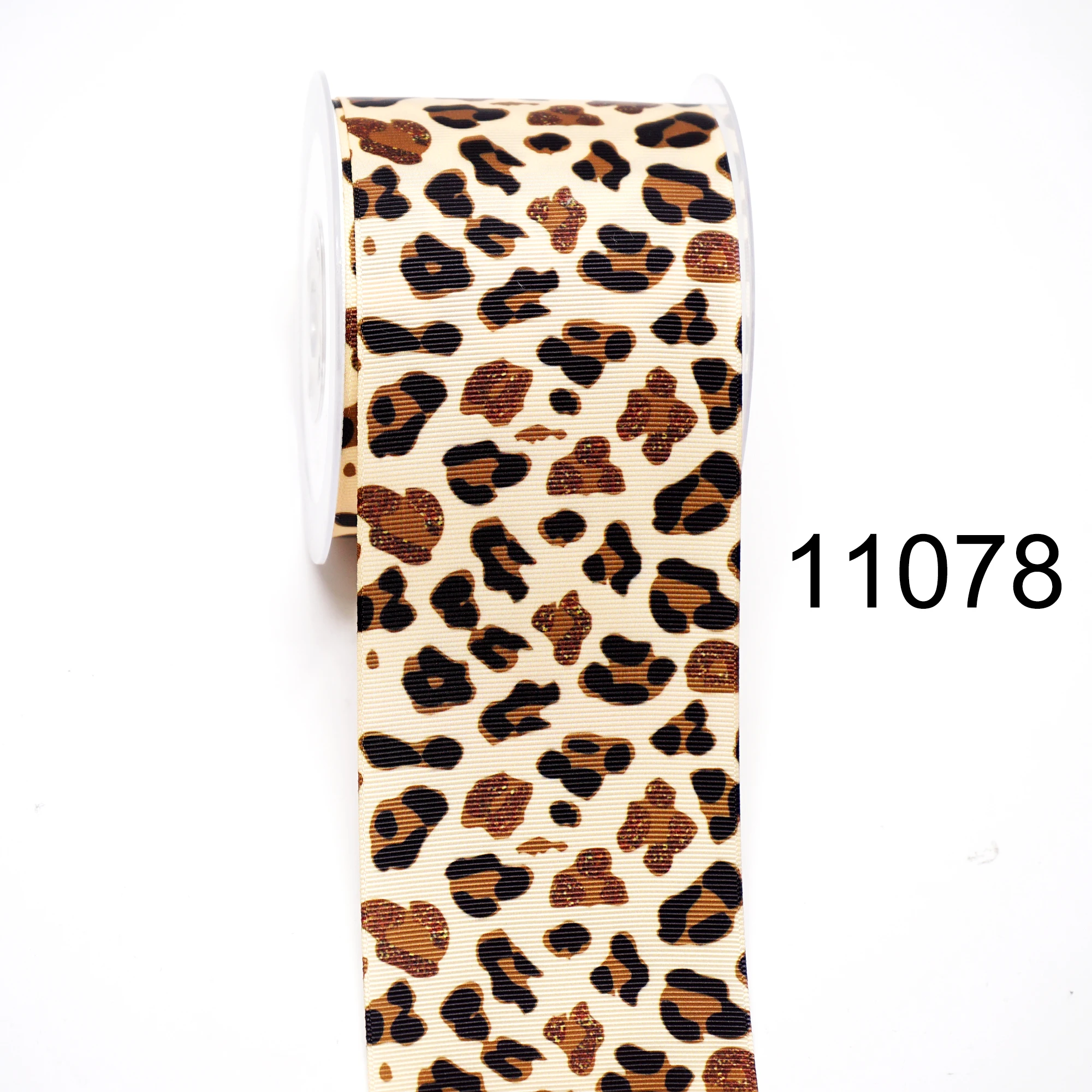 Cartoon Leopard Printed Grosgrain Ribbon, DIY Craft Supplies, Sewing Accessories, 5 Yards 9974