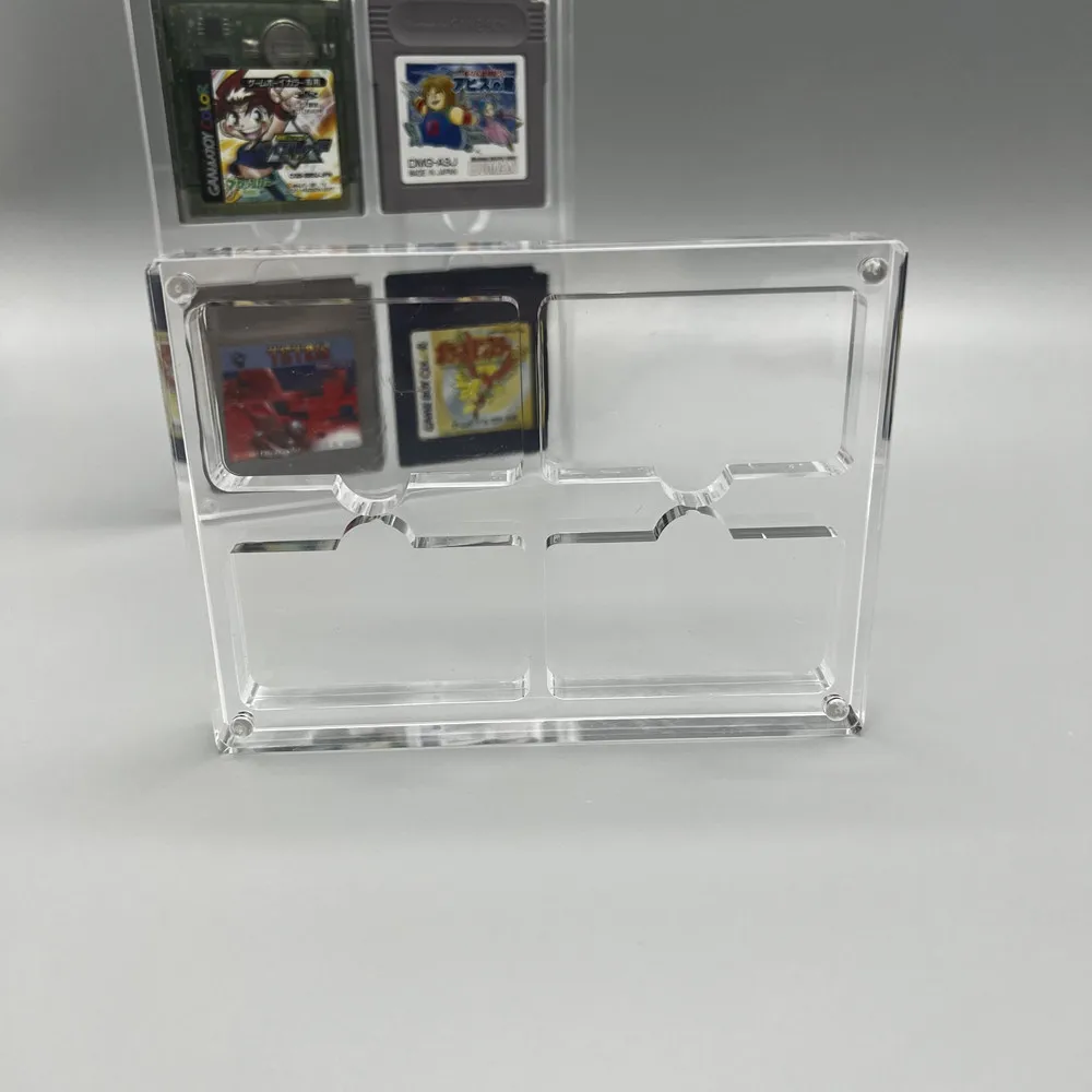 Cubierta de succión magnética acrílica de alta transparencia, caja de almacenamiento para juegos, estuche de cartucho de carcasa dura para GameBoy ADVANCE GBA