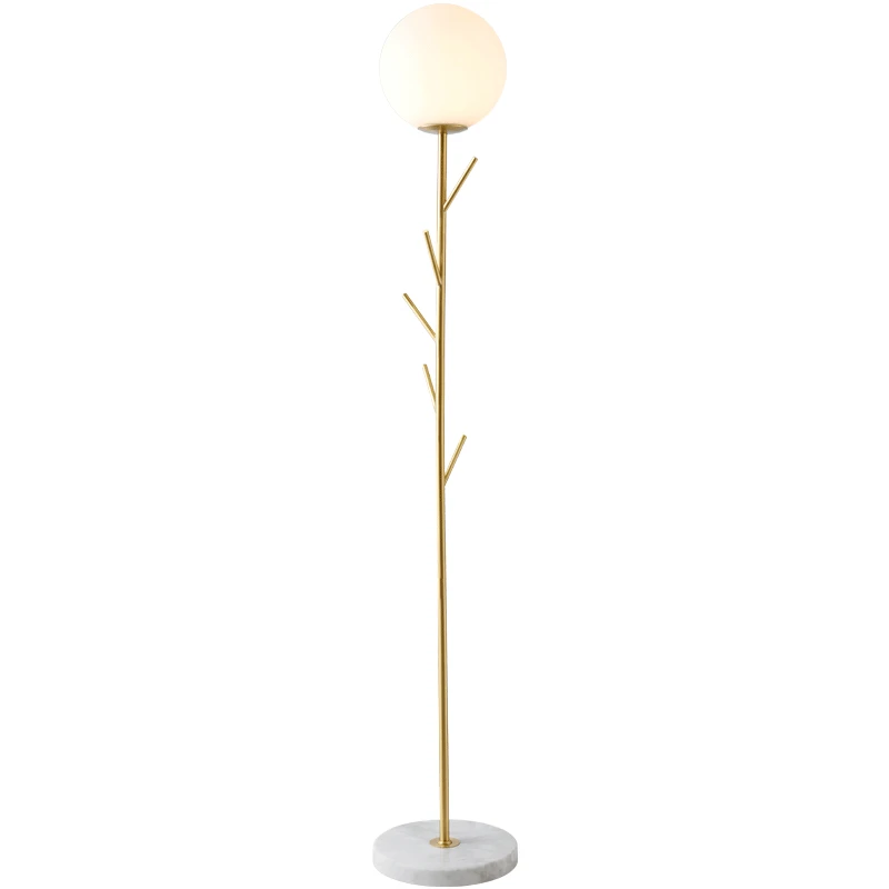 Multi-Function Floor Lamp Modern Simple Creative Cloth Tree Lamp Fixtures Nordic Foyer Bedroom Glass E27 Vertical Floor Lights