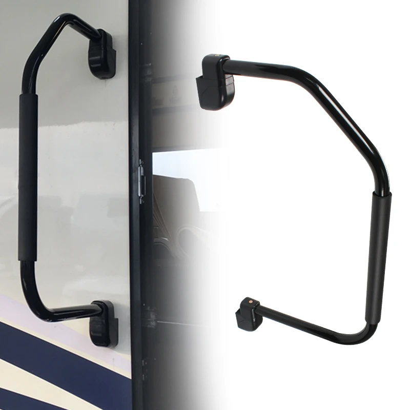 RV Door Armrest Caravan Recreational Vehicle Rotatable Folding Armrest Camper Door Car Auxiliary Handle