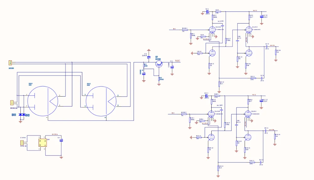 Novo 12au7 12ax7 tubo pré-amplificador pcb pré-amplificador placa nua pcb para audiophile diy