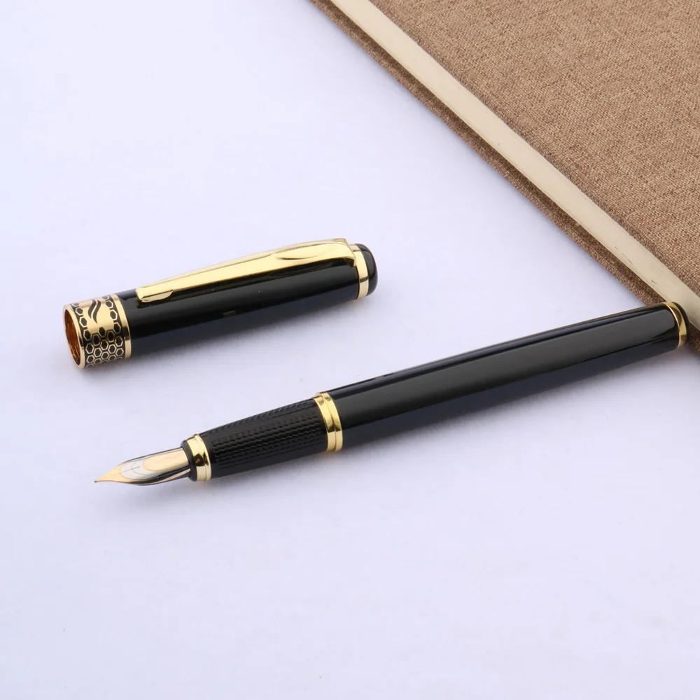 High Quality 68 Black Polished for promotion M nib fountain pen Business Office School Supplies Writing