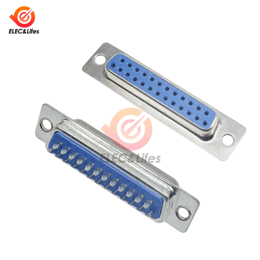 10PCS D-SUB DB9 DB15 DB25 Adapter 9/15/25 Pin Male Female connector Welded RS232 Serial VGA Female male Plug Socket connector