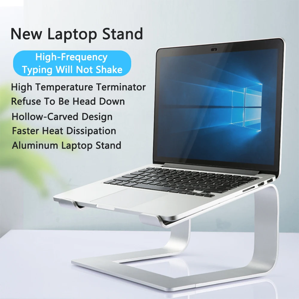 Laptop-Ständer, ergonomischer Computerständer aus Aluminiumlegierung, abnehmbarer Laptop-Riser, Notebook-Halter, Ständer, kompatibel mit MacBook Pro 16 – Detail 2