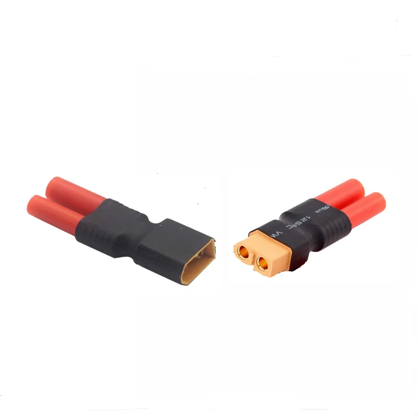 2 Pcs HXT 4.0 mm to Deans T Plug XT60 XT90 EC3 EC5 TRX Male Female Connector Adapter 4.0mm 4mm Bullet for FPV RC Lipo Battery